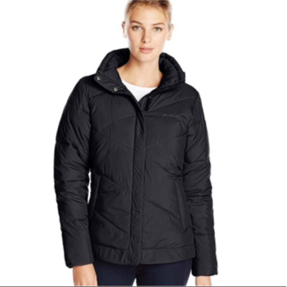 COLUMBIA Black Snow Eclipse Mid Quilted Puffer Jacket Size XL